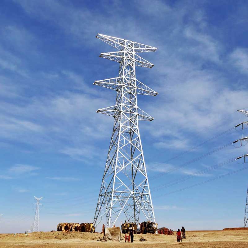 High Voltage Grid Power Tower